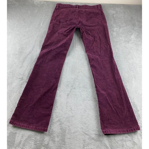 LOFT Modern Boot Corduroy Pants Burgundy Women's Size 10 Flared - Picture 11 of 11
